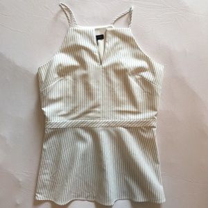 Banana Republic Striped Peplum Tank NWT